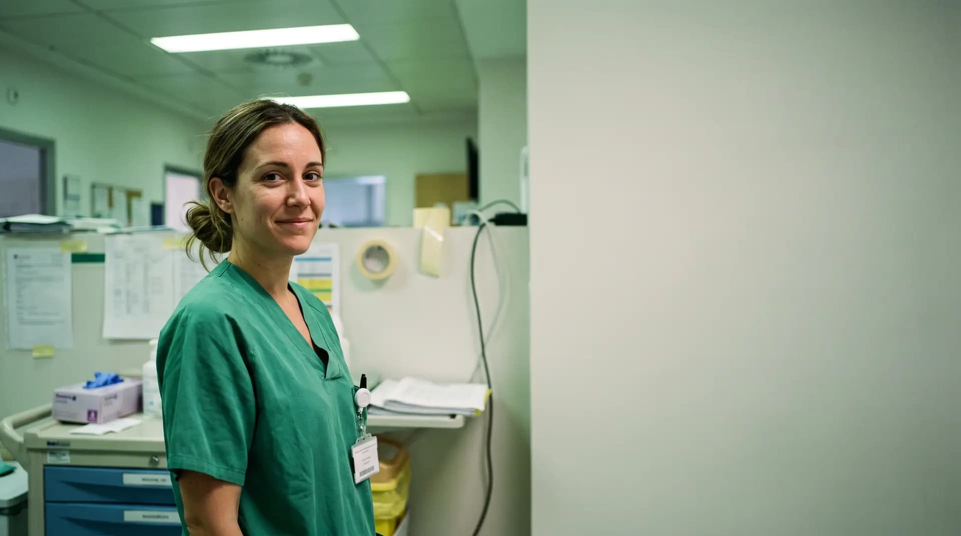 Clinical trial coordinator at work